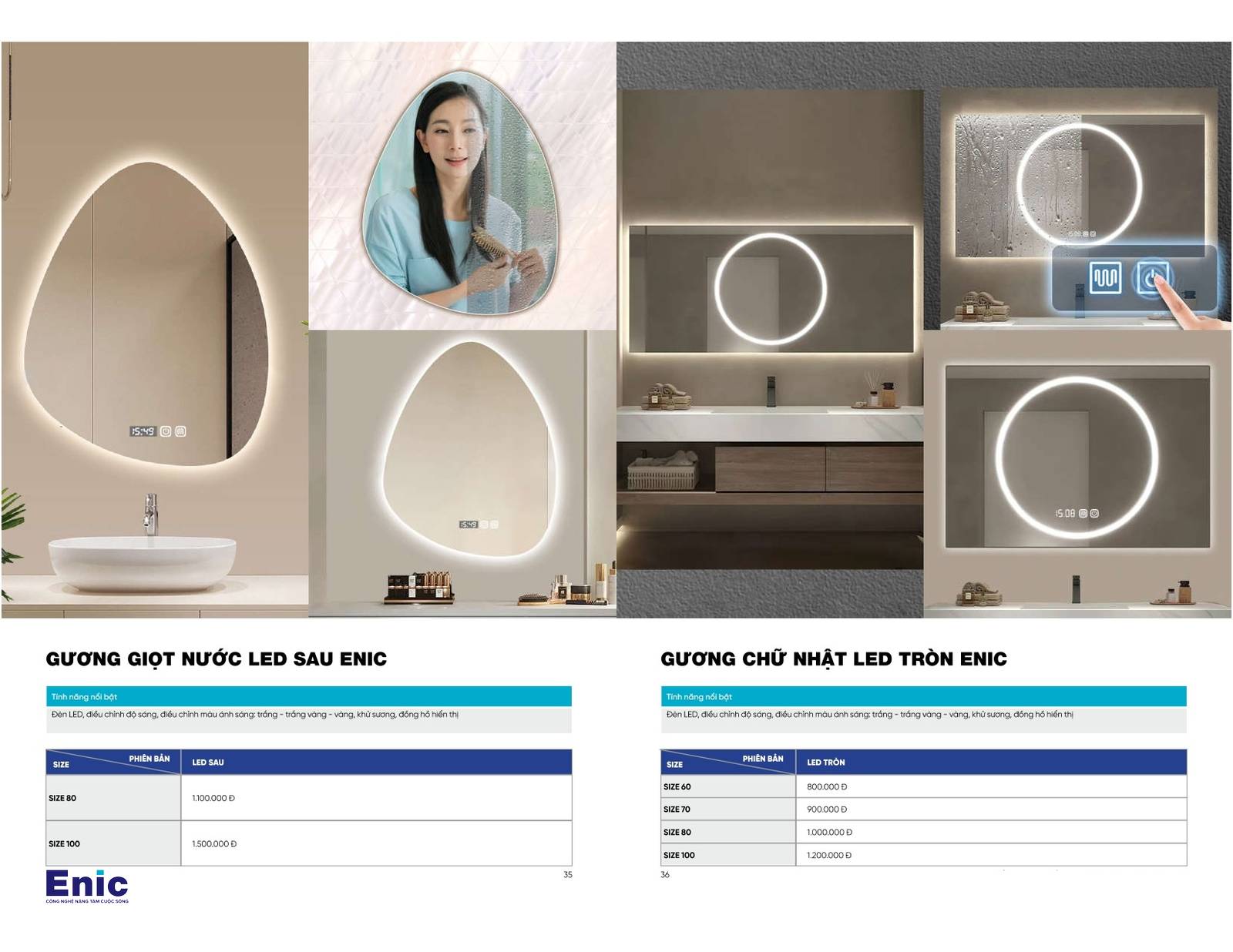 Thiết bị vệ sinh ENIC Catalogue và Bảng giá mới nhất 2024 /Page 18